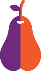 Obraz premium Pear Vector Icon Design Illustration