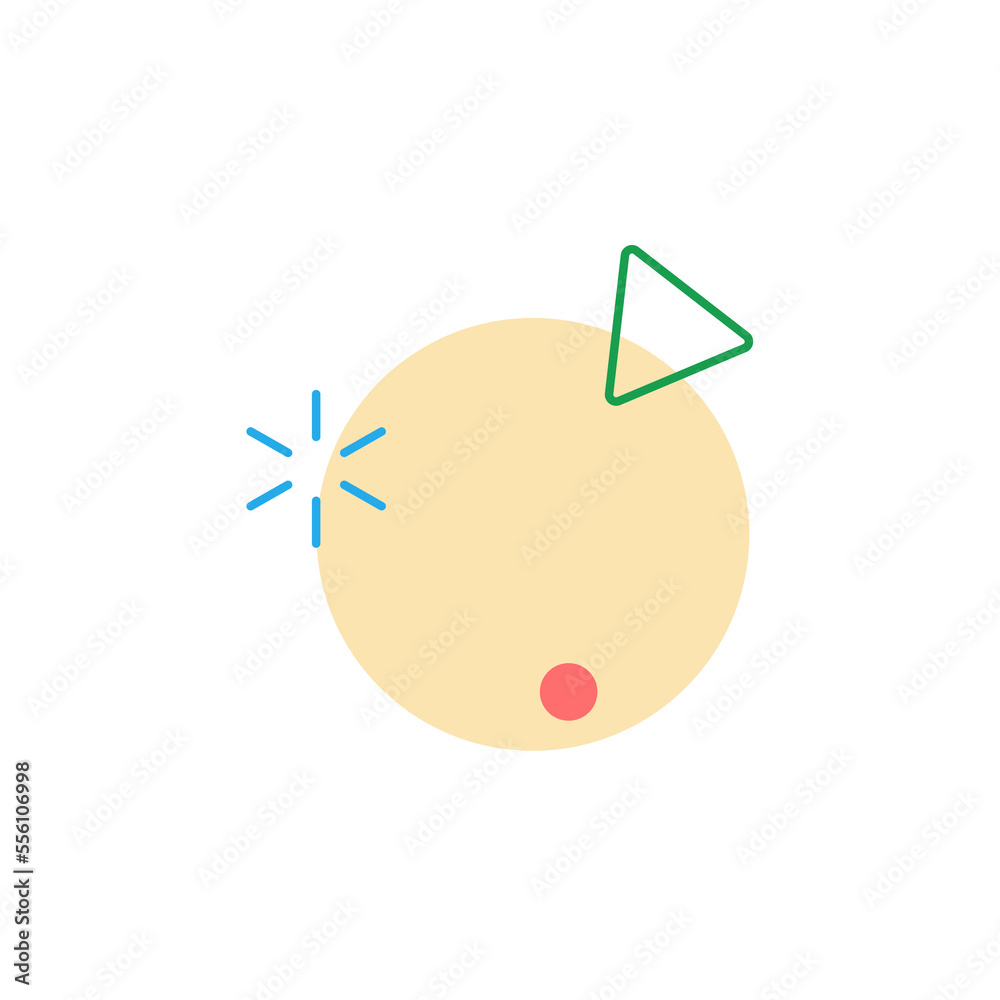 Aufkleber abstract trendy shape for design element