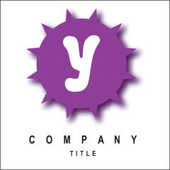 Obraz premium Initial Logo for Greek Circle Border Frame Logo Design Vector