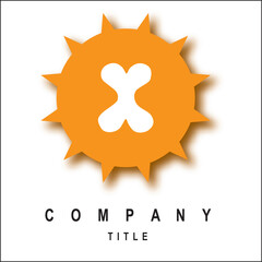 Initial Logo for Greek Circle Border Frame Logo Design Vector