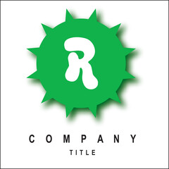 Initial Logo for Greek Circle Border Frame Logo Design Vector