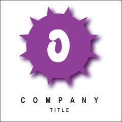 Initial Logo for Greek Circle Border Frame Logo Design Vector