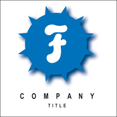 Initial Logo for Greek Circle Border Frame Logo Design Vector