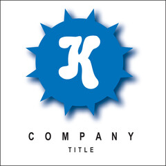 Initial Logo for Greek Circle Border Frame Logo Design Vector