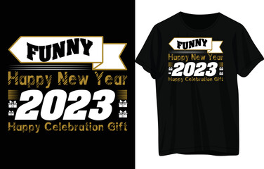 Happy new year, Tshirt, T-shirt design
