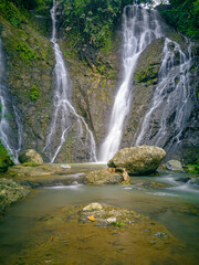 Nyandung Waterfall, one of the waterfalls in Kuningan, West Java. This waterfall is still very beautiful so it is very suitable to be a place to unwind from work.