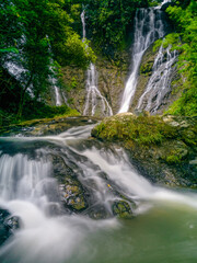 Nyandung Waterfall, one of the waterfalls in Kuningan, West Java. This waterfall is still very beautiful so it is very suitable to be a place to unwind from work.