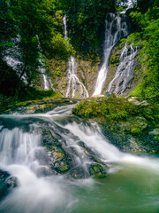 Nyandung Waterfall, one of the waterfalls in Kuningan, West Java. This waterfall is still very beautiful so it is very suitable to be a place to unwind from work.