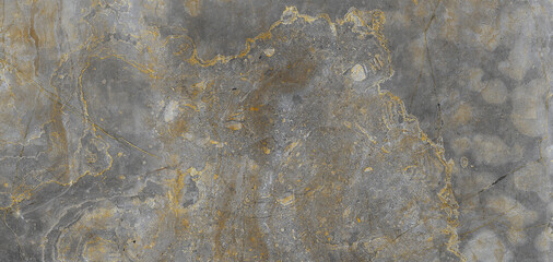 Gray marble texture background with golden streaks across the surface. Rusty marble granite stone for ceramic slab tile. stone wall texture background with high resolution decoration design. - 556113170