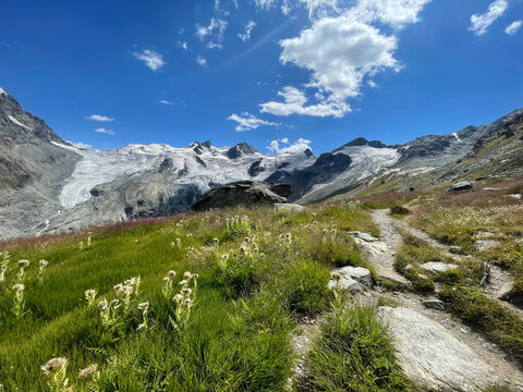 Berninagruppe mit Roseggletscher