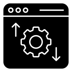 Premium download icon of web setting 