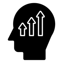 Creative design icon of analytical skills 