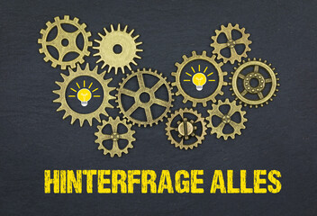 hinterfrage alles	