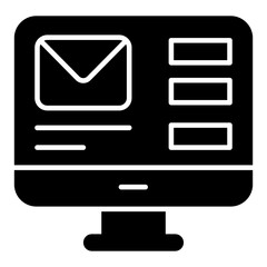 Fototapeta premium A unique design icon of online mail