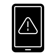 Editable design icon of mobile error 