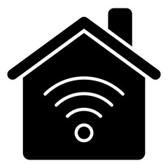 A unique design icon of smart home 
