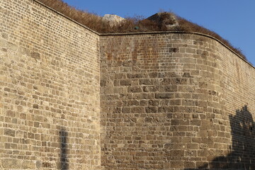 Wall of an ancient fortress in northern Israel.