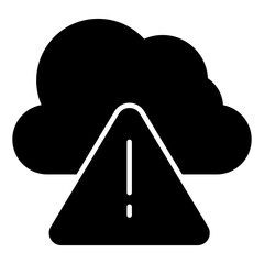 Premium download icon of cloud error