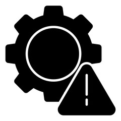 An editable design icon of setting risk