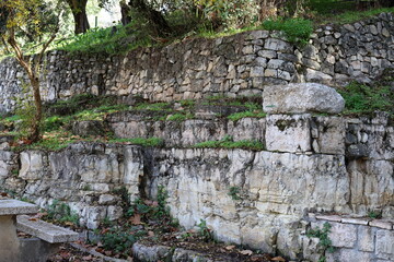 Wall of an ancient fortress in northern Israel.