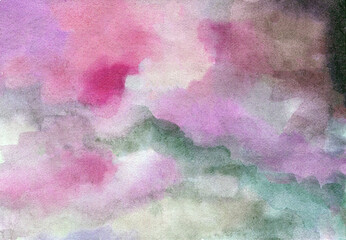 Soft Pink hand-drawn watercolor background