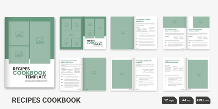 Recipe Cookbook Recipe book design Cookbook Booklet Cookbook Brochure Design