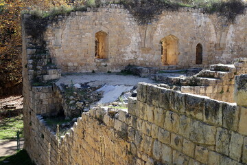 Wall of an ancient fortress in northern Israel.