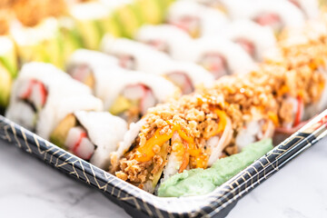 Pre-packaged sushi