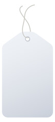 Price tag mockup. Blank white store label