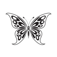 Black and white Butterfly clipart on our sponsor's site and use for tshart, app, website, branding etc.