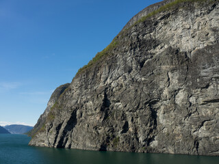 Flam  am Aurlandsfjord in Norwegen