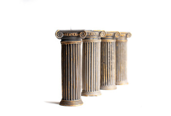 Beautiful handmade colored wax candles