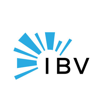 IBV letter logo. IBV blue image on white background and black letter. IBV technology  Monogram logo design for entrepreneur and business. IBV best icon.
