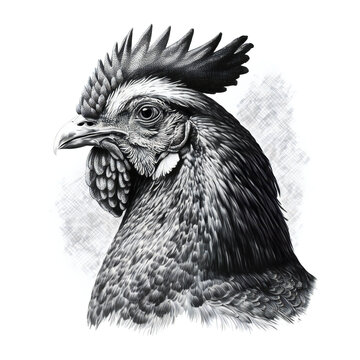 Vector Chicken Head Line Drawing Easy Stock Vector Royalty Free 254411248   Shutterstock