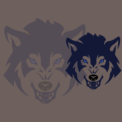 wolf vector illustrations, angry wolf vector, wolf icons, Wolf Vintage Logo Stock Vector, angry wolf vector illustration, wolf icon for logo, gaming wolf icon