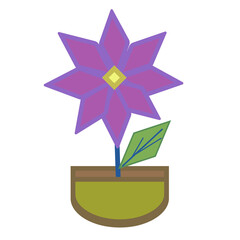 Magnificent purple square flower petals