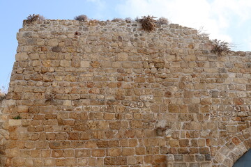 Wall of an ancient fortress in northern Israel.