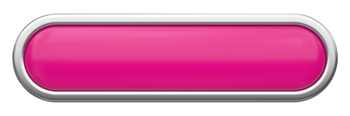 3D button. Empty button. 3D illustration.