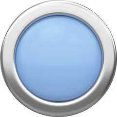 3D button. 3D switch. 3D illustration.