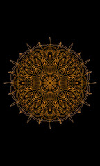 Illustration Vector Graphic Of Mandala Art Part Five Color