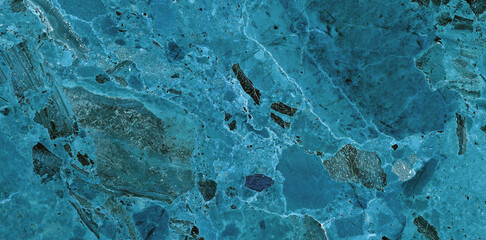 Dark Turquoise Blue colour marble, High gloss marble for ceramic wall and floor tiles, Details of Terrazzo dark multi colour texture, blue green marble luxury decor wall with streaks, crystal stone