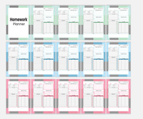 
HOMEWORK PLANNER  EVERY STUDENT NEEDS
