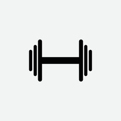 dumbbell weights on white, dumbbell logo, dumbbell sign, dumbbell icon