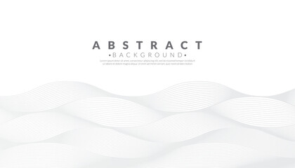 Abstract luxury white wave line pattern background. Japanese style concept. Vector illustration.