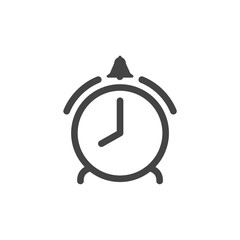 alarm clock icon design vector template