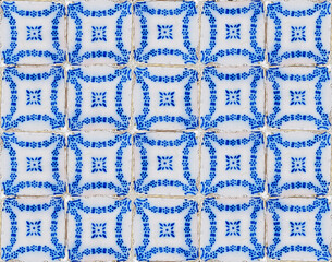 Tiles pattern on wall in Petropolis, Rio de Janeiro, Brazil