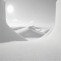 White Desert Background