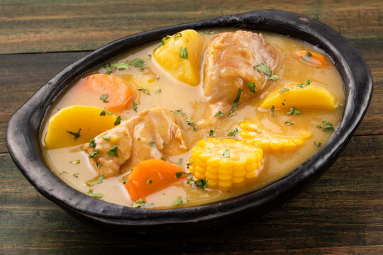 Colombian chicken sancocho - Traditional food