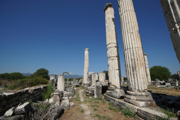 Fototapeta premium Temple of Aphrodite in Aphrodisias Ancient City in Aydin, Turkiye