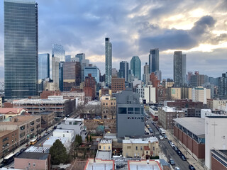 Naklejka premium 39th Avenue Queens New York Suburb View